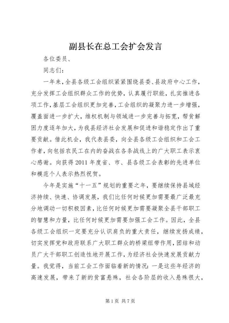 副县长在总工会扩会发言.docx