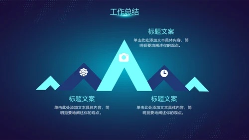 科技风渐变未来互联网年终工作总结PPT模板