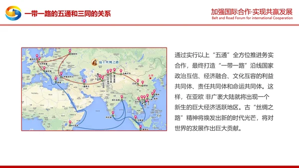 详细解读一带一路战略丝绸之路PPT模板