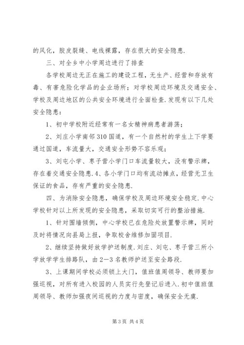 学校安全隐患排查情况报告-问题隐患排查情况报告.docx