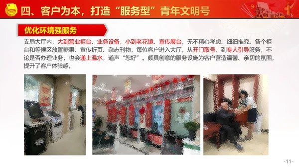 创建青年文明号活动交流PPT模板