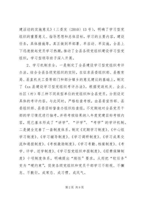 开展学习型党组织建设活动情况汇报_1.docx