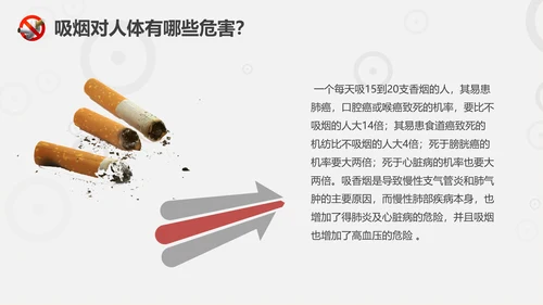 珍爱生命远离香烟世界无烟日通用PPT