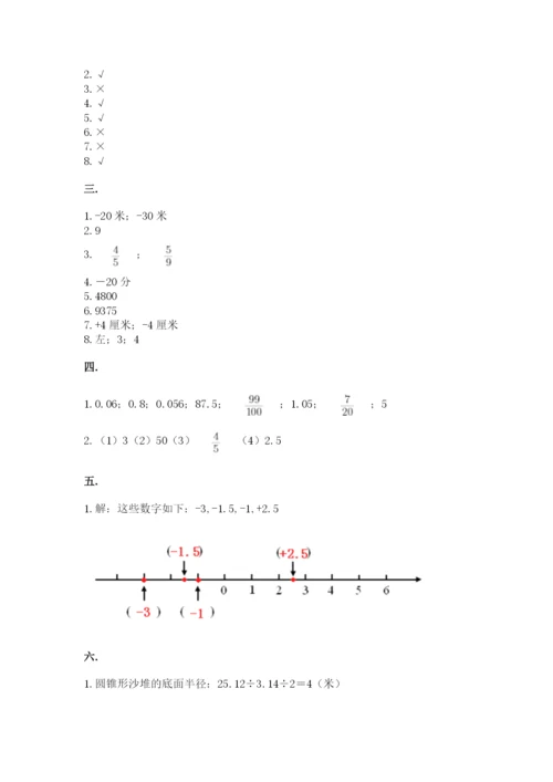 山东省济南市外国语学校小升初数学试卷及参考答案（满分必刷）.docx