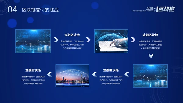 数字经济金融区块链货币PPT模板