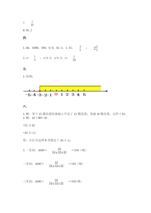小学数学六年级下册竞赛试题及参考答案【典型题】.docx