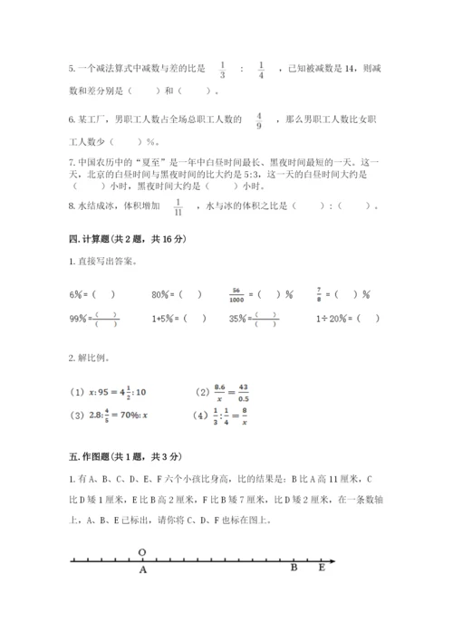 沪教版数学六年级下册期末检测试题附答案（预热题）.docx