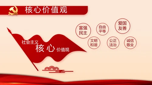 红色党建两会专题工作总结汇报计划PPT动态