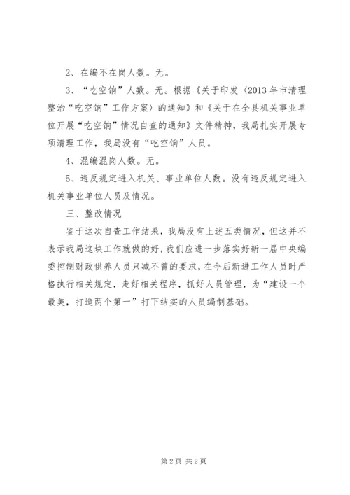 事业单位超编整治汇报.docx