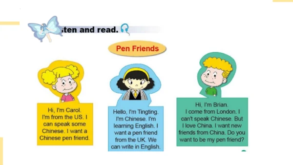 Module 5 Unit 2 I want a Chinese pen pal 课件(共32张PP