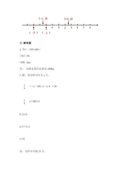 六年级下册数学期末测试卷附参考答案【基础题】.docx