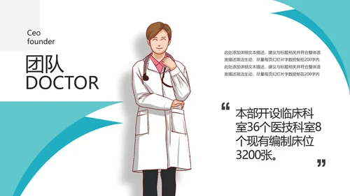 2021年欧美创意设计医疗医学医生工作总结医院宣传PPT模板