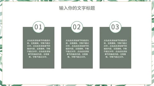 小清新简约社会实践综合报告PPT模板