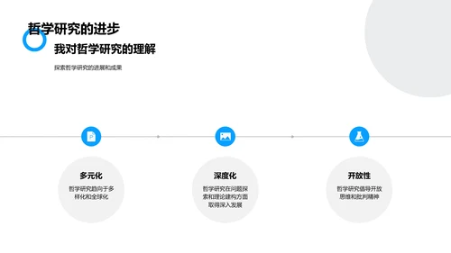 哲学研究探讨PPT模板