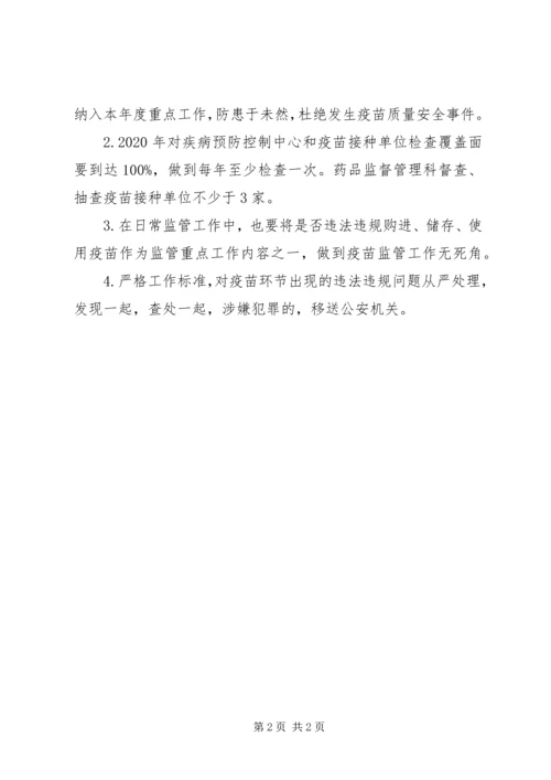 市场监督局疫苗监督检查计划.docx