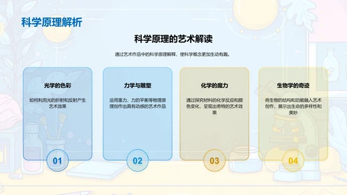 科艺交融教学实践PPT模板