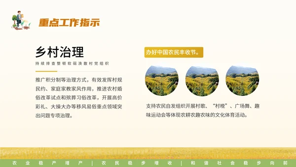 中央一号文件乡村振兴三农问题PPT模板