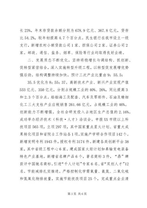 在市第十六届人民代表大会第二次会议上的政府工作报告 (2).docx