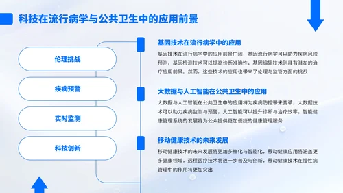 蓝色简约风流行病学与公共卫生知识汇报PPT