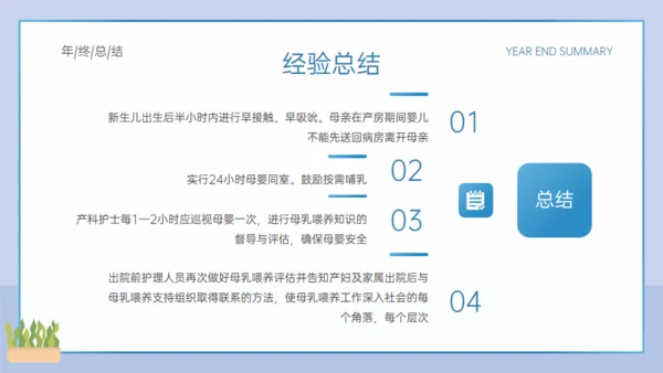 医院妇产科年终总结通用PPT模板