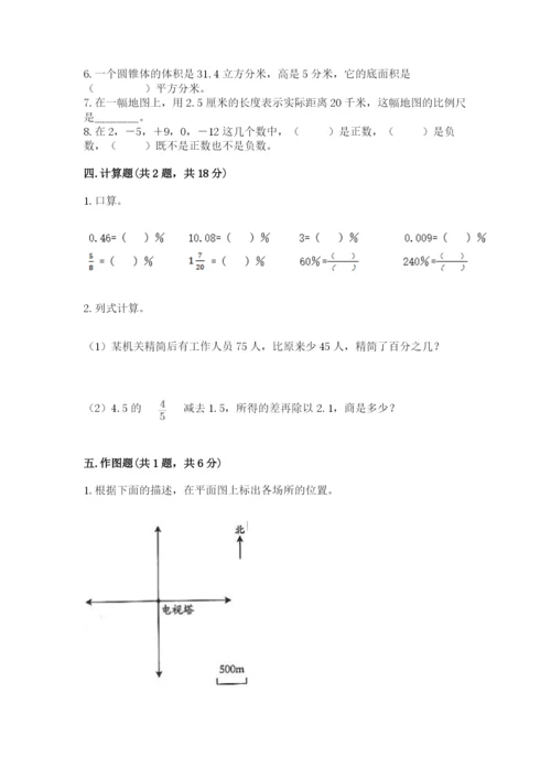 北师大版小学六年级下册数学期末检测试题精品【突破训练】.docx