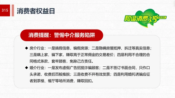 “315消费者权益日”知识讲座教育课件