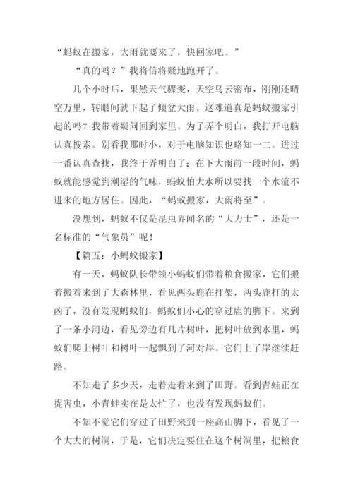 小蚂蚁搬家作文.docx