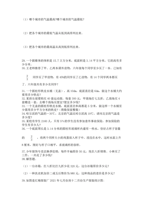 六年级小升初数学解决问题50道精品（精选题）.docx