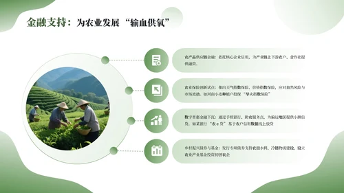 绿色简约农业发展新农业新动能通用PPT模板