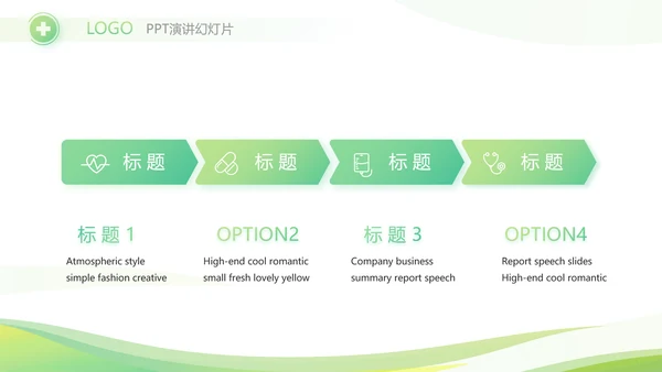 绿色清新大气医药公司宣传介绍PPT
