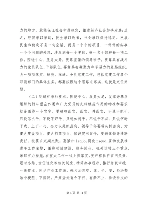 县委书记在党建工作会议上的讲话.docx