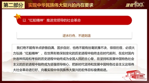 大力弘扬红船精神党史教学课件ppt模板