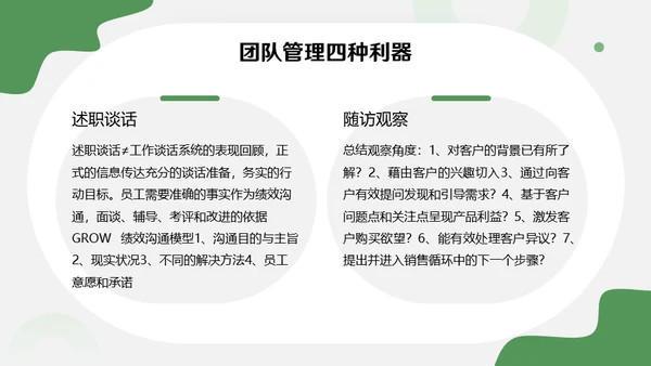 绿色销售主管管理业务营销中心培训通用PPT课件模板