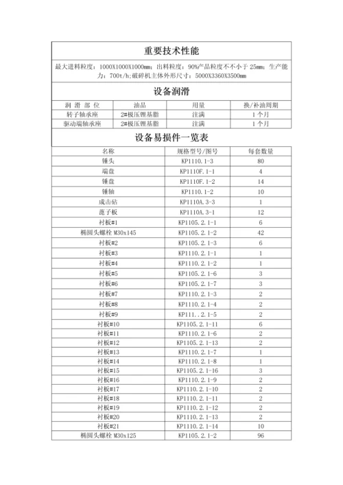 矿山机械设备标准手册.docx