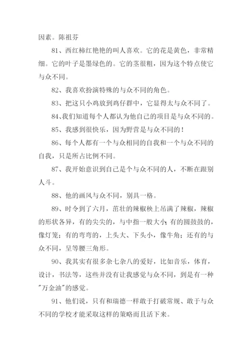 与众不同的意思.docx