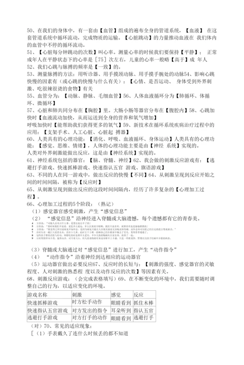 六年级下册科学总复习提纲.docx