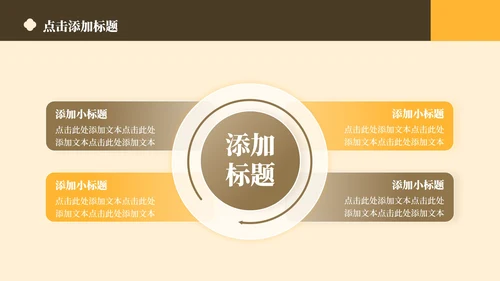 黄色中国风传统文化簪花介绍主题教育PPT模板