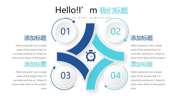 蓝色简约医药医疗报告动态PPT