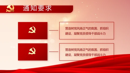红色党支部党员大会年终工作总结PPT