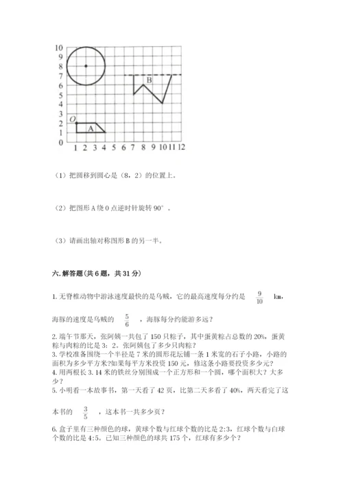 小学六年级上册数学期末测试卷（突破训练）word版.docx