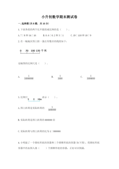 小升初数学期末测试卷含完整答案（名校卷）.docx