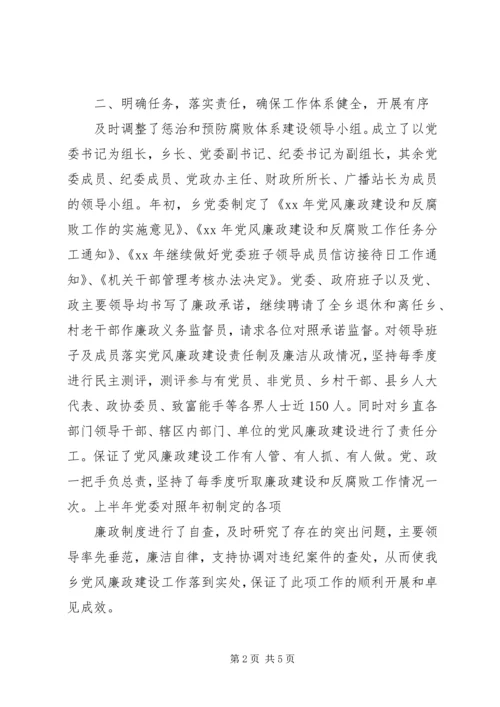 乡镇纪检监察工作个人履职总结.docx