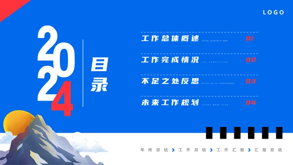 不畏艰难勇攀高峰年终汇报通用PPT模板