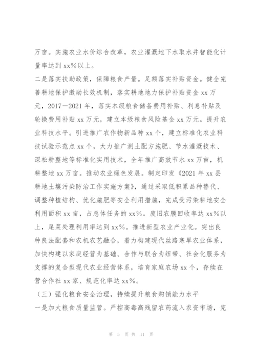 某县粮食领域专项巡视工作汇报.docx