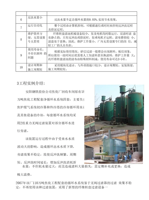 纤维转盘滤池在石化、制药及化工行业水处理中应用