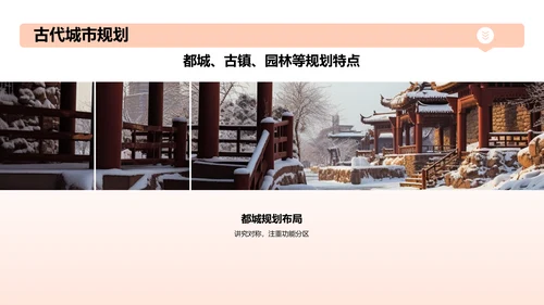 橙色渐变建筑介绍PPT模板