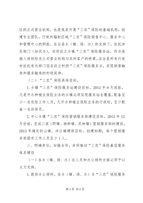 全县三农保险指导意见.docx