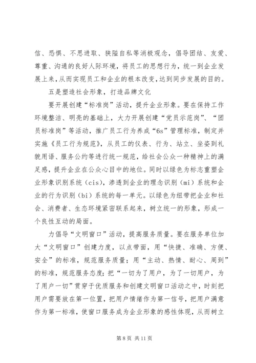 关于创建绿色企业的实施意见.docx