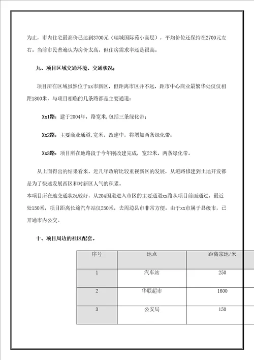 市房地产开发项目可行性报告cc