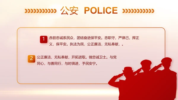 红色大气公安警察年终工作计划动态PPT